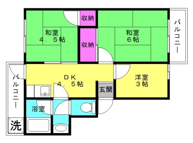 101マンションの間取り