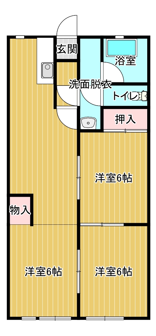 一明マンションの間取り