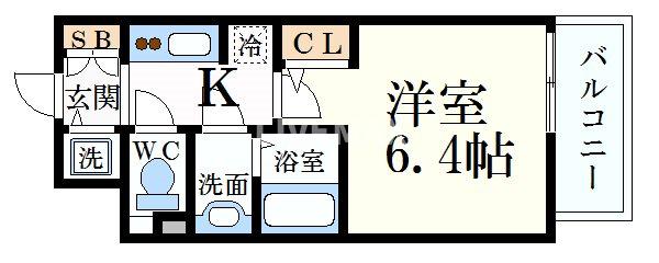 S-RESIDENCE神戸元町の間取り