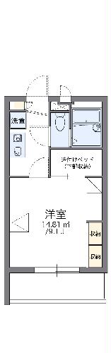 レオパレスチェリーブロッサムの間取り