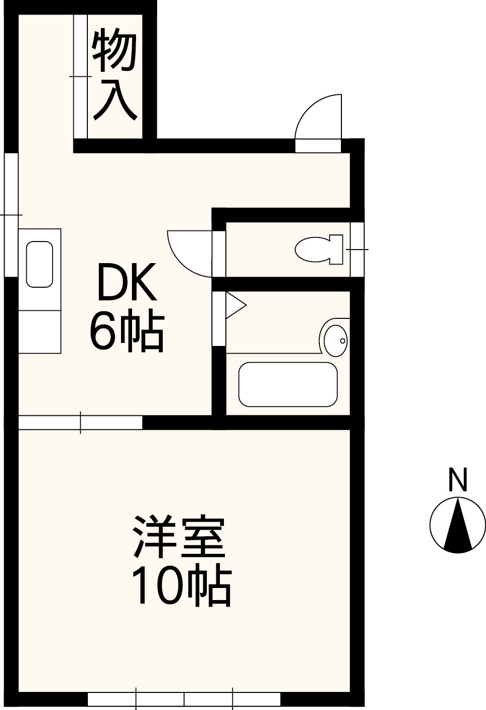 新町長瀬ハイツの間取り