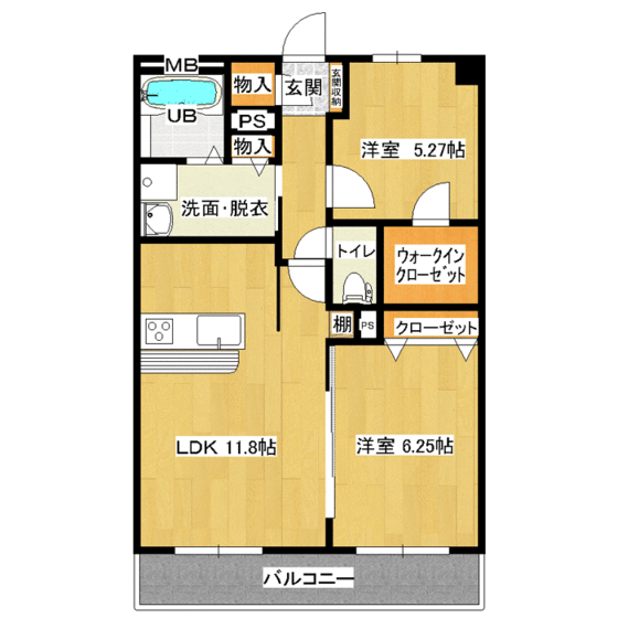 サンパーシモンの間取り