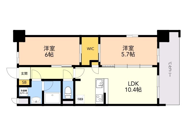 【Ｓ－ＲＥＳＩＤＥＮＣＥ博多駅南ａｆｆｏｒｄの間取り】