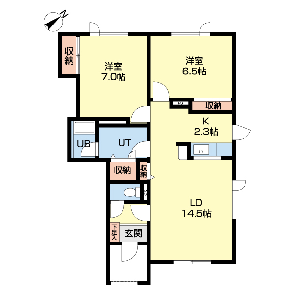 さつみハイツ弐番館の間取り