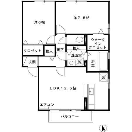 シャルマンコート杜　Ｃの間取り