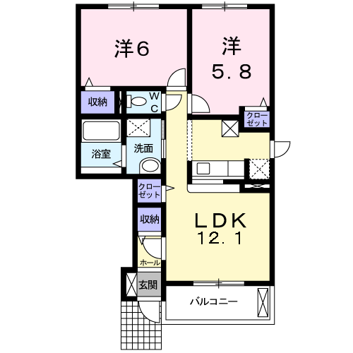 ラカーサミーアの間取り