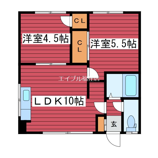 八十嶋マンションの間取り