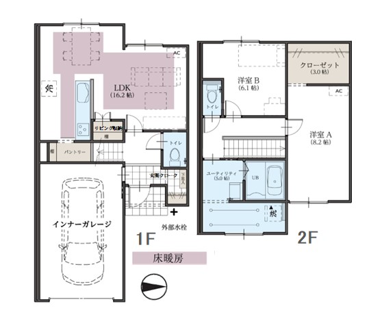 リースorレント／スターティングホーム経堂C棟の間取り