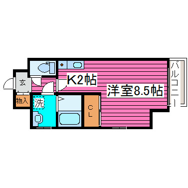 石狩郡当別町園生のマンションの間取り