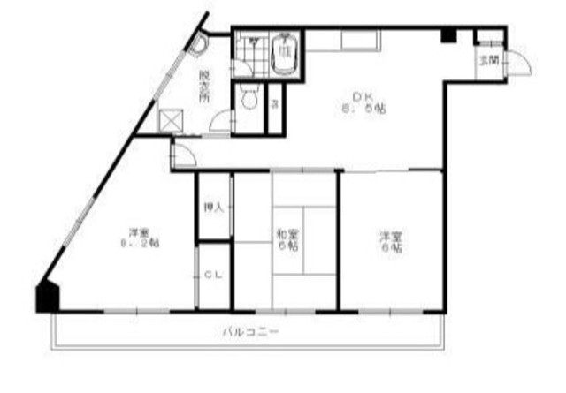 マンションプリンスの間取り