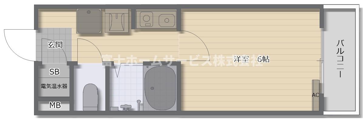 【ミシェール住之江の間取り】