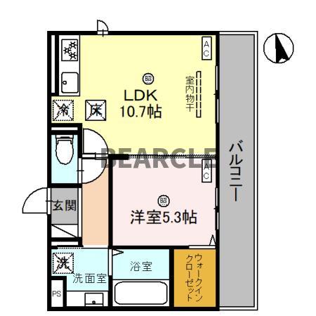 D-ROOM深草小久保町Aの間取り