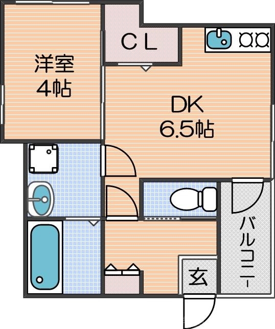 ハーモニーテラス上住吉の間取り