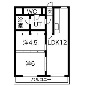 リヴァーサイド植田の間取り