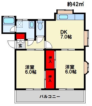 ハイツラプティの間取り