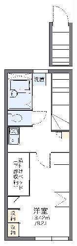 レオパレス萩野の間取り