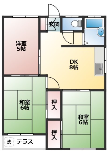 とりやまコーポの間取り