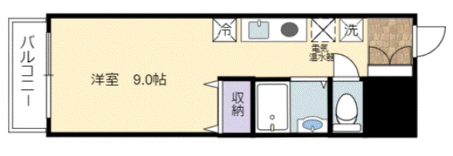 広島市安佐南区伴東のマンションの間取り