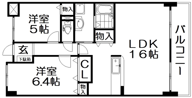 ココプラザの間取り