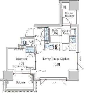 千代田区富士見のマンションの間取り