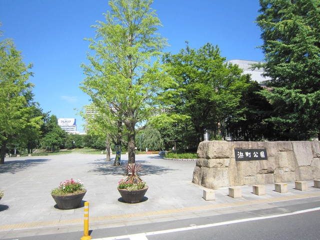 【中央区日本橋浜町のマンションの公園】