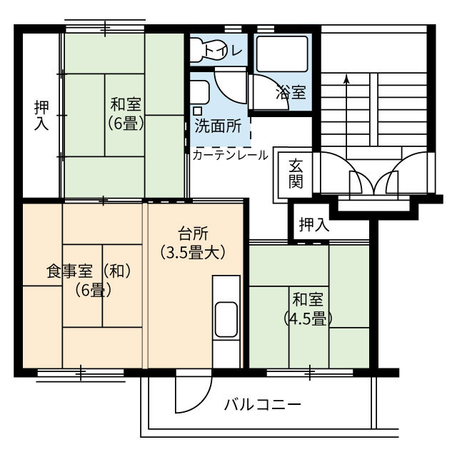 ＵＲ中央台の間取り