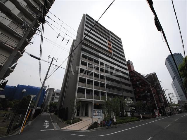 大阪市城東区鴫野西のマンションの建物外観