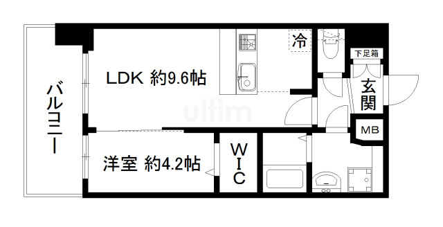 プレサンスTHE KYOTO 華苑の間取り