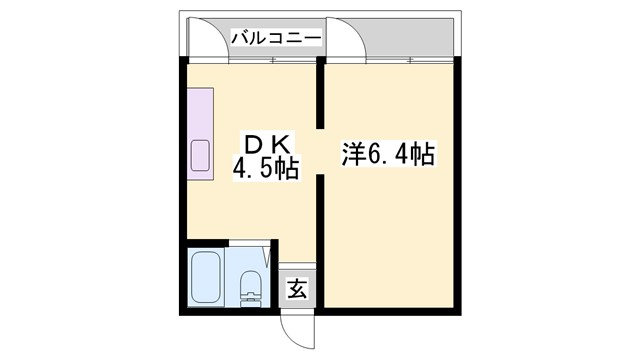 ヒルハイツ　A棟の間取り