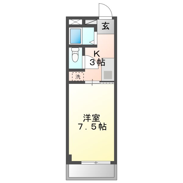 アビタシオンシバハラの間取り