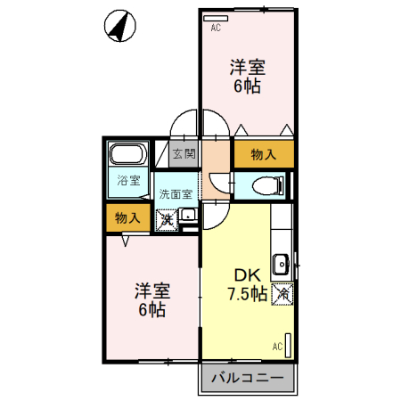 DH・シルクハイツAの間取り