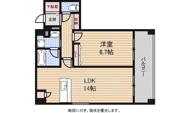 エイペックス京都西陣の間取り