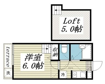 我孫子市台田のアパートの間取り