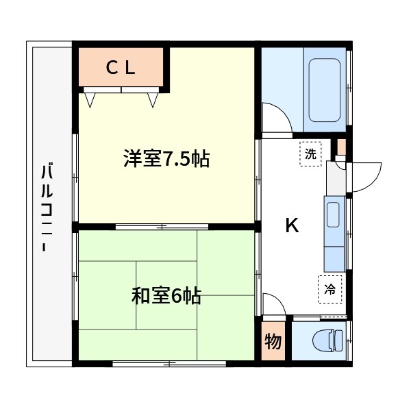 足立区神明南のマンションの間取り