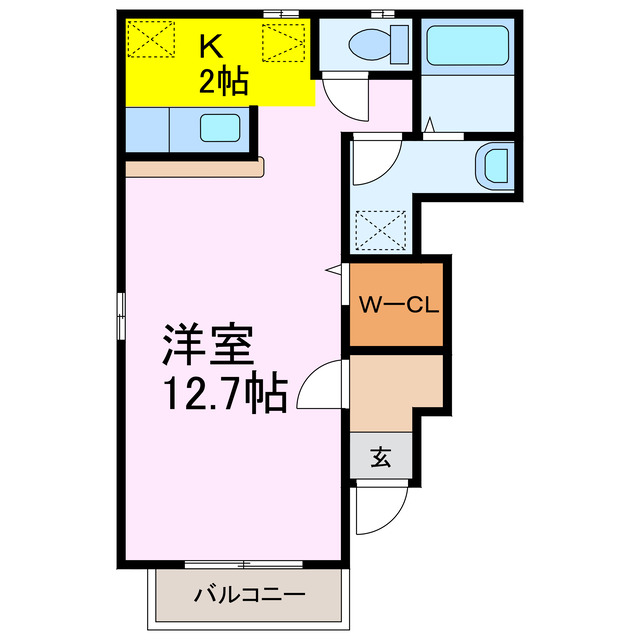 【猿島郡境町のアパートの間取り】