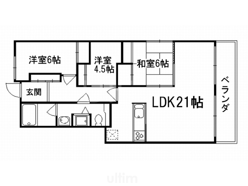 ヴェルドール御所の間取り