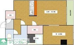 名古屋市東区東大曽根町のマンションの間取り