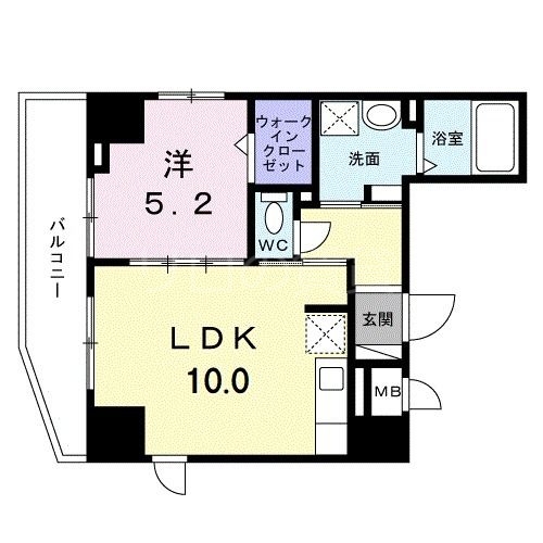 品川区東大井のマンションの間取り