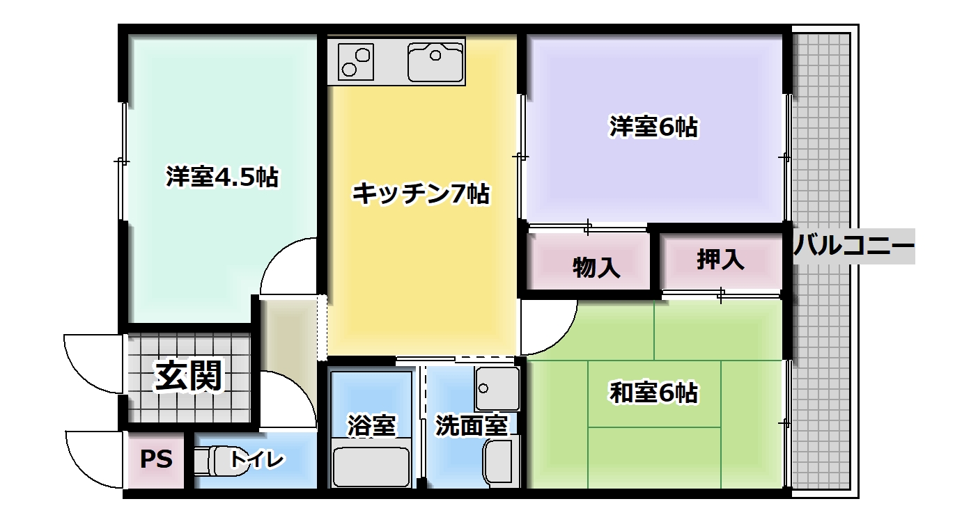 北足立郡伊奈町寿のマンションの間取り