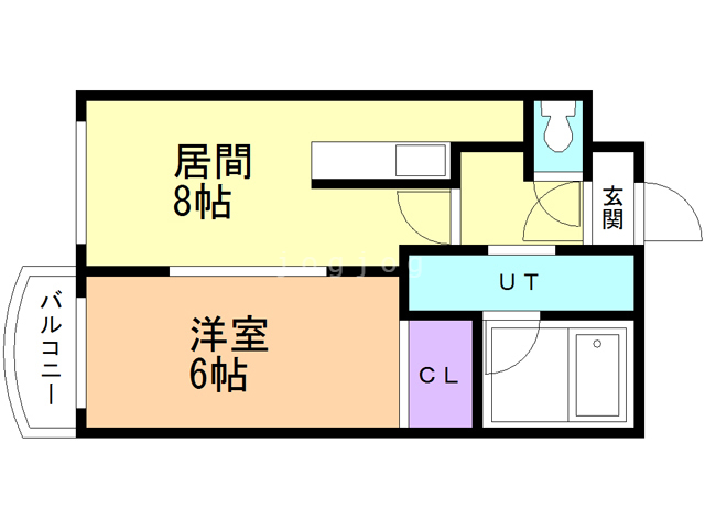 札幌市西区宮の沢二条のマンションの間取り