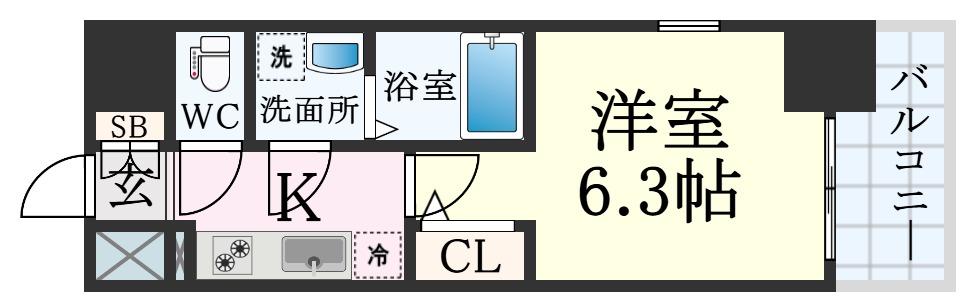 エスリード神戸レジデンスの間取り