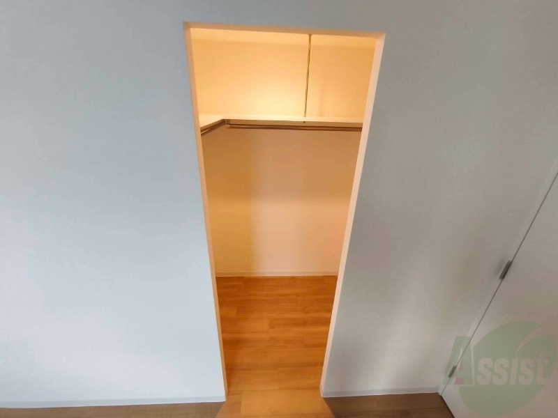 収納　洋室にはクローゼットがあるのですっきり片付きそうです。