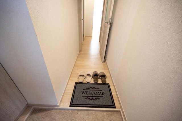 玄関　靴が履きやすい広々玄関