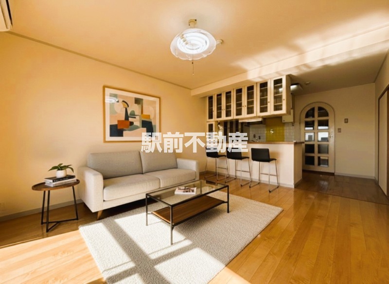 居室・リビング　家具家電はイメージ。