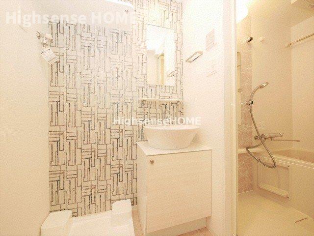 洗面設備　広い洗面スペース