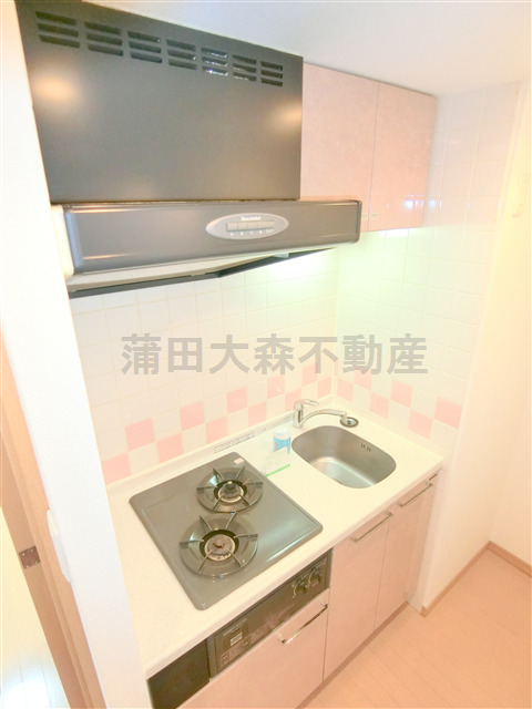 キッチン　2口ガスシステムキッチン