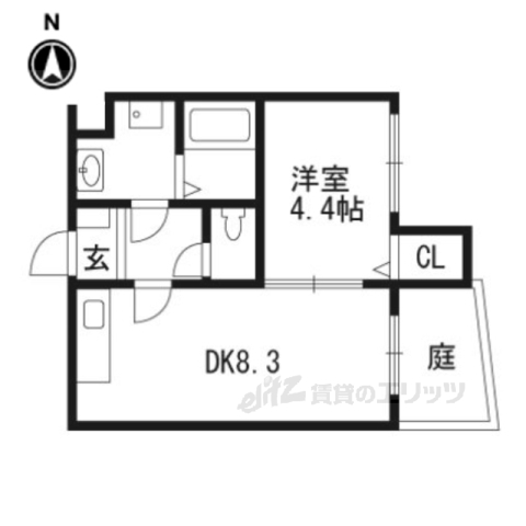 クレアーレ富小路の間取り写真