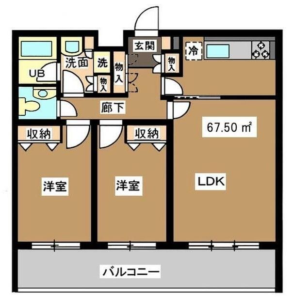 瀬田フラットの間取り写真