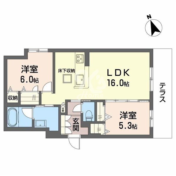 Seaside Houseの間取り写真