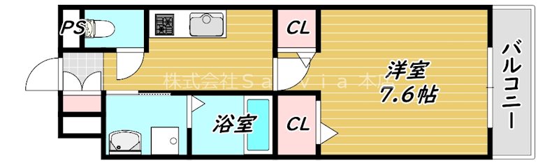 スローン・スクエアの間取り写真